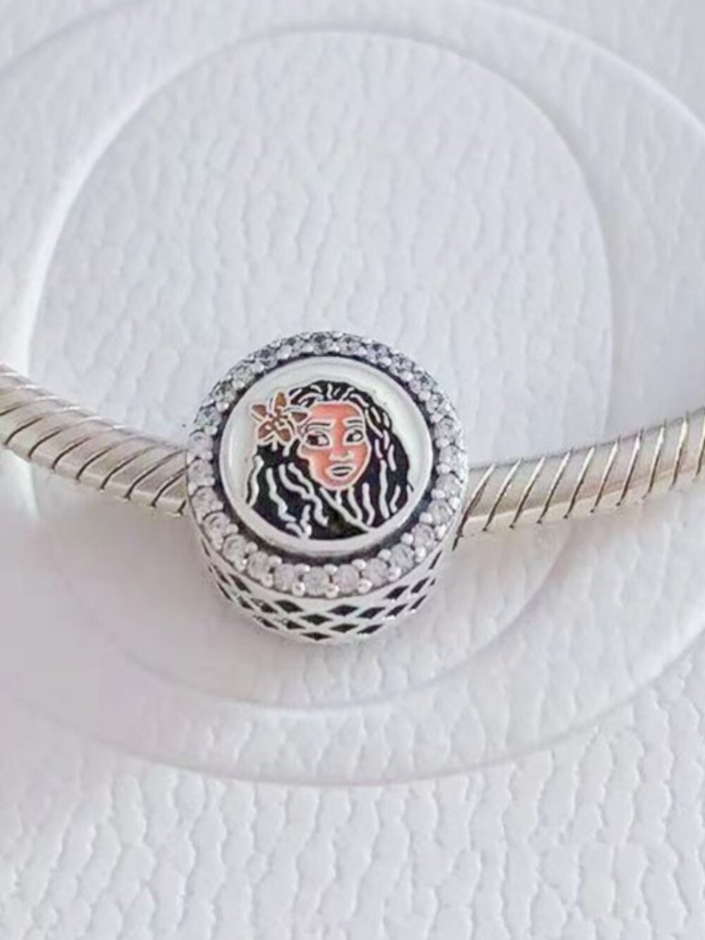 2023 Disney Parks Exclusive Pandora Charm Princess Moana Double Sided Floral